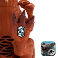 thumbnail image 2 of Jurassic World Wild Roar Afrovenator Dinosaur Action Figure Toy, Attack & Light & Sound, Scan Code, 2 of 5