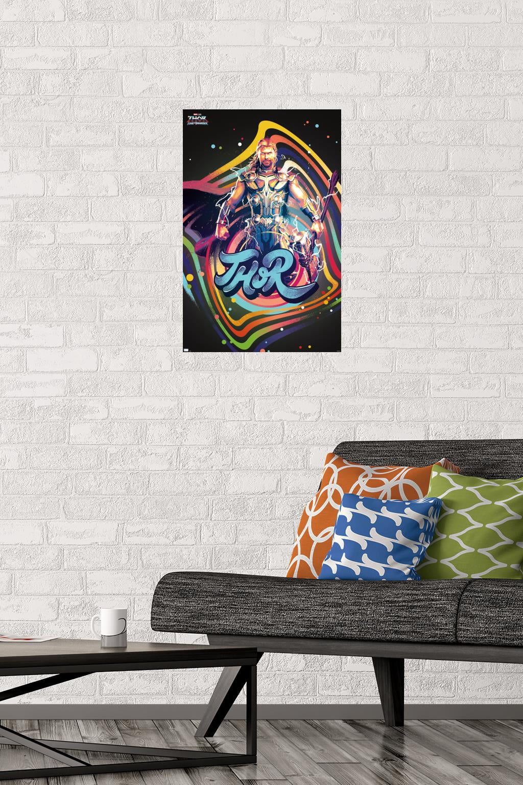 Marvel Thor: Love and Thunder - Squares Wall Poster, 14.725" x 22.375"