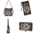thumbnail image 4 of ZUXONGSY Tribal Wolf Print Casual Bucket Bag Tote Purse Set for Women, Fashion Shoulder Bag with Leather Wallet for Daily Use Travel, 4 of 4