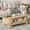 Wood, variant on Fluted Coffee Table with Storage, Modern Coffee Tables, Wood Accent Center Table, Walnut