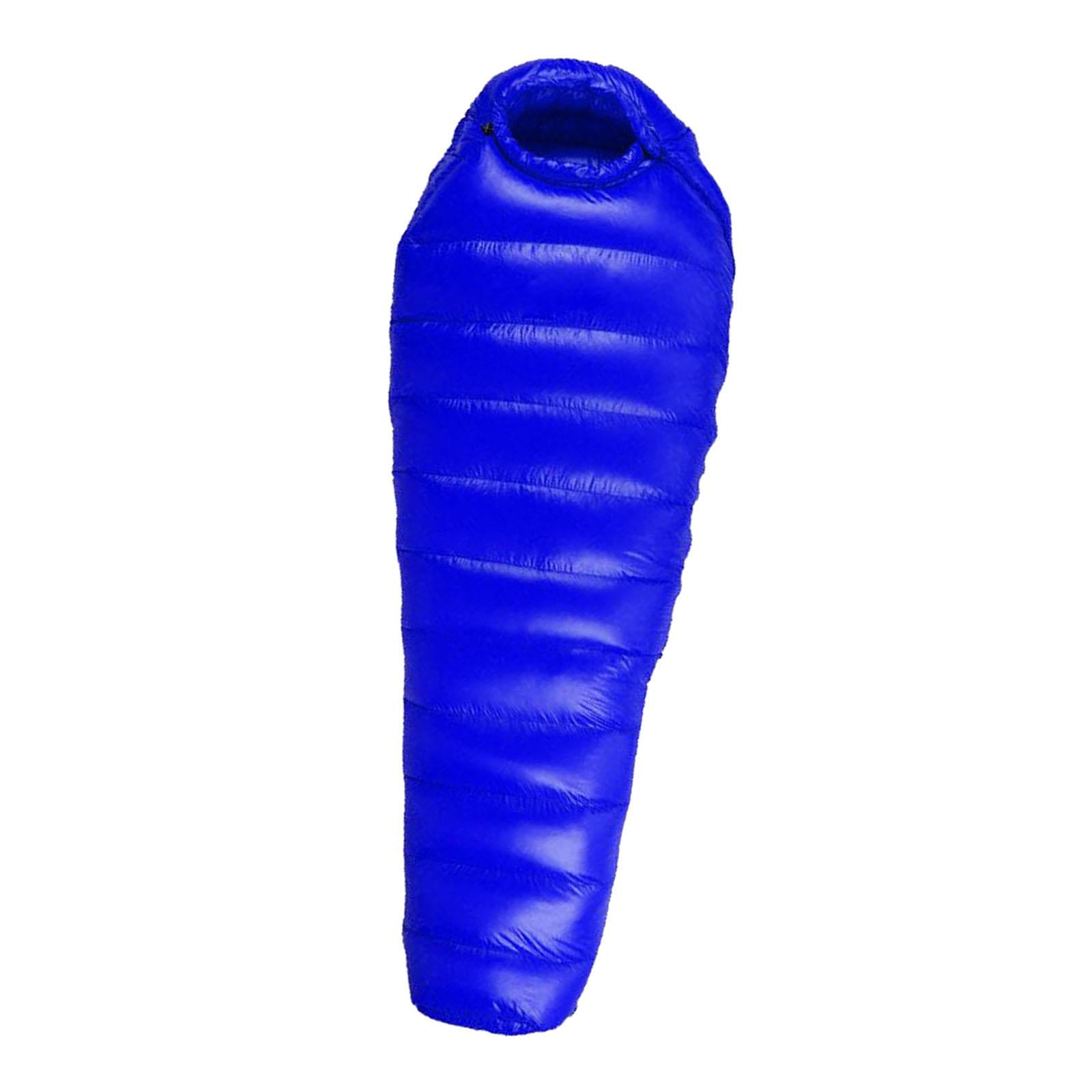 Axioma Camping Sleeping Bag Adult Lightweight 4 Season Warm & Cold Envelope Backpacking Blue 400g