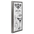 thumbnail image 3 of Stupell Industries Antique Bathroom Sink Gray Framed Floater Canvas Wall Art design by Lettered and Lined, 31 x 15, 3 of 9