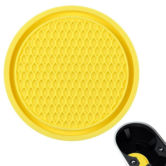 Car Water Coaster Cute Honeycomb Design Car Cup Holder Anti-Slip Auto Car Cup Holder Insert Coasters Universal Vehicle Interior Accessories brightly