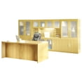 thumbnail image 2 of Mayline AT35LMA 12 x 8 ft. Aberdeen Series Suite 35 Executive Desk, Maple, 2 of 2