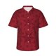 thumbnail image 1 of Balery Christmas Red Snowflakes Camisas hawaianas de manga corta para hombre, camisas playeras de corte holgado, camisas de vacaciones con botones,3X-Large, 1 of 7