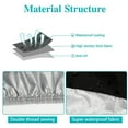 thumbnail image 4 of Motorcycle Cover,Motorbike Cover Universal Weather Waterproof Sun Protection with Lock-Holes & Storage Bag - Silver, 4 of 7