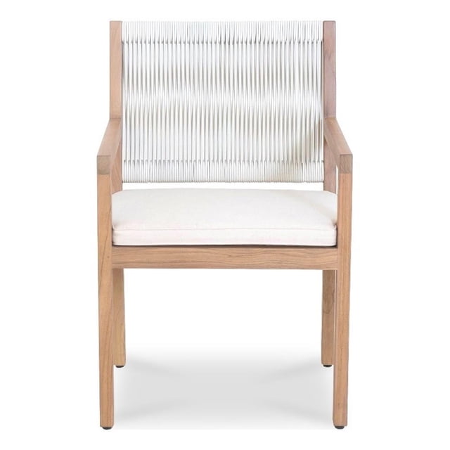 Moe's Home Collection Luce Outdoor Dining Chair Natural Wood Dining Chairs