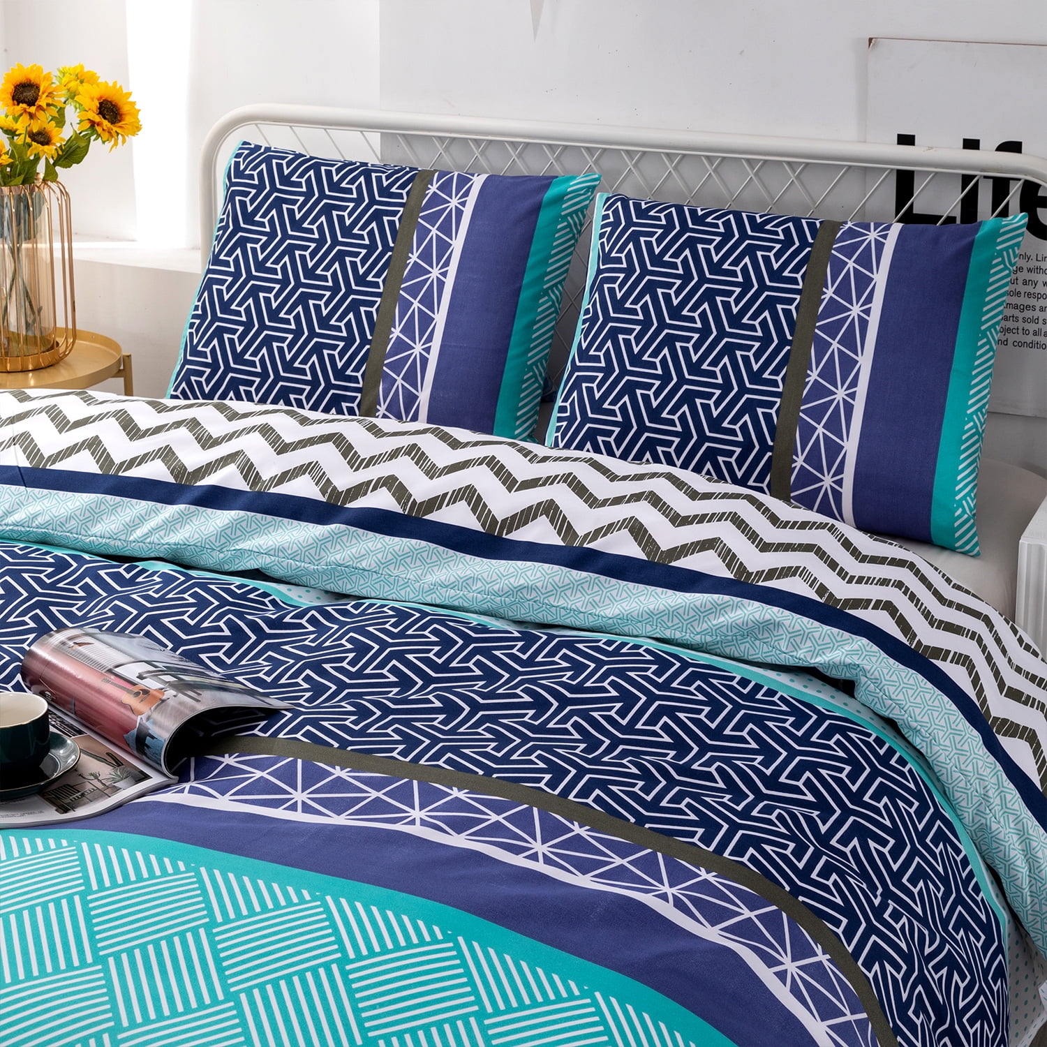 Buy Softe Duvet Cover Set Queen Size 3 Piece 100 Microfiber Duvet