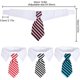 thumbnail image 2 of 4 piezas de corbata para mascotas, corbata ajustable para perros y gatos, collar Formal para perros, corbata a rayas para perros pequeños y gatos, 2 of 5