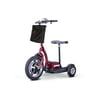E-Wheels Stand/Ride Mobility Scooter with Folding tiller in Red Color