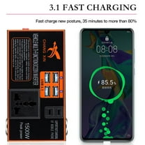 1500W Power Inverter Adapter Converter 12V/24V To Dc 110V/220V Car Chargers Trip