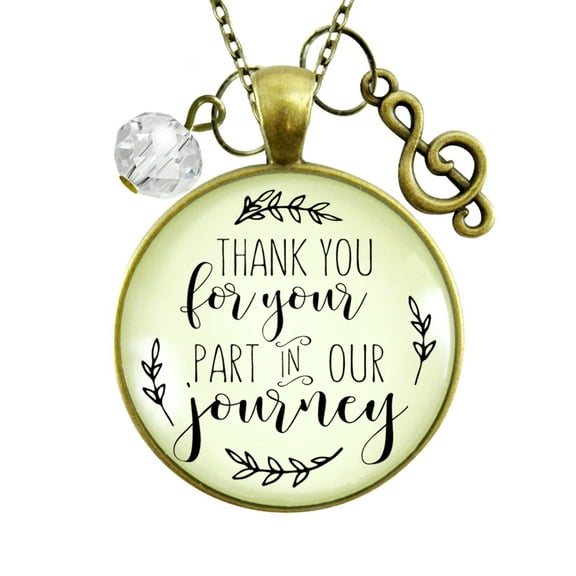 Wedding Singer Gift Gutsy Goodness Bronze Metal Necklace Thank You Part Female Adult Musician
