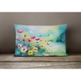 thumbnail image 3 of Anemones in Watercolor Fabric Decorative Pillow 12 in x 16 in, 3 of 4