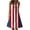 Red, variant on Dresses For Women 2024 Women's Summer Casual Flag Print Sleevless Round Neck Dress Beach Dresses For Women