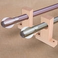 thumbnail image 4 of KAKOWELY 2pcs Home Curtain Rod End Wooden Rod Rack Household Shower Curtain Accessory,4.72"X3.94"X1.02", 4 of 5