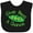 AB-Black, variant on Inktastic Give Peas a Chance. Boys or Girls Baby Bib
