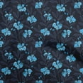thumbnail image 1 of oneOone Viscose Chiffon Blue Fabric Floral Retro Sewing Fabric By The Yard Printed Diy Clothing Sewing Supplies 42 Inch Wide, 1 of 5