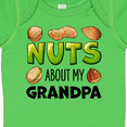 thumbnail image 4 of Inktastic Nuts About My Grandpa Peanut, Almond, Pistachio Boys or Girls Baby Bodysuit, 4 of 5