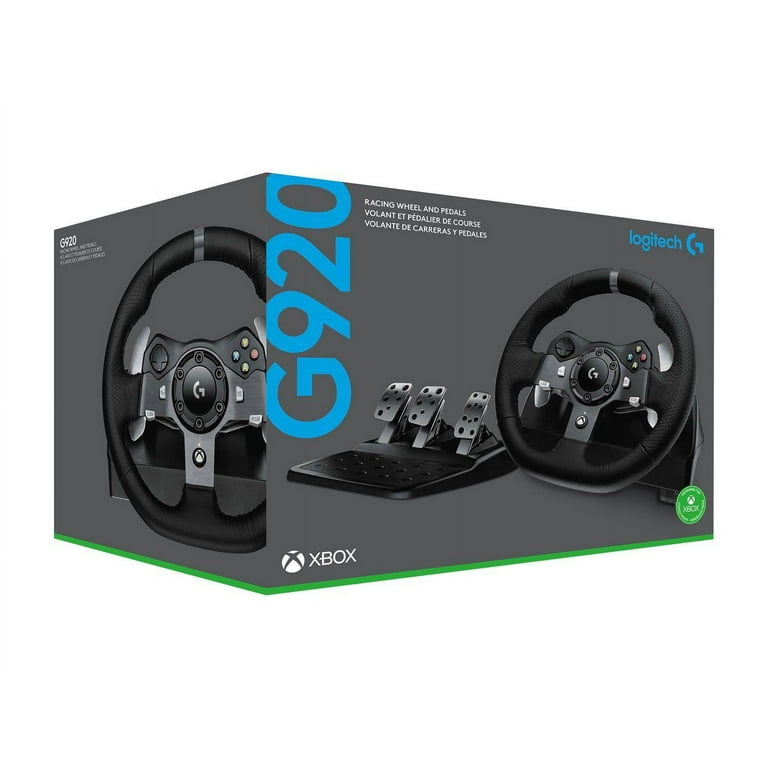 Logitech G920 Driving Force Racing Wheel and Floor Pedals for Xbox Series  X|S, Xbox One, PC, Mac, Black