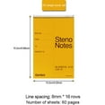 Back to School Sale Stationery,Steno Pads Top Binding Ruled White Paper