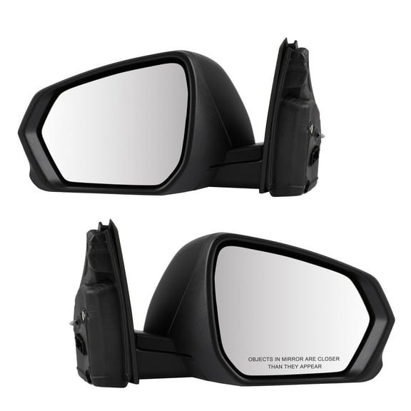 cciyu Left and Right Side View Mirrors Fits for 2018-2021 For Chevy For EQUINOX w/o Turn Signal; Black; Exterior Mirrors - OE 84225382-PFM