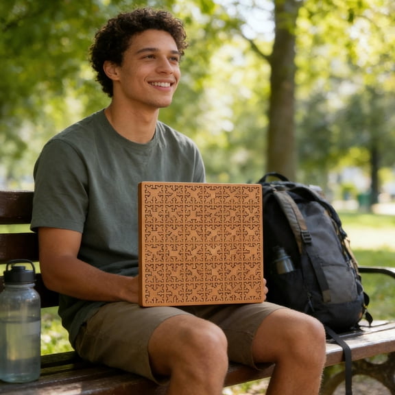 Challenging Wooden Puzzles for Adults Stress Relief Focus, Brain Teaser Maze Puzzles for Men Thinking Skills, Advanced Wood Puzzles for Office Desk