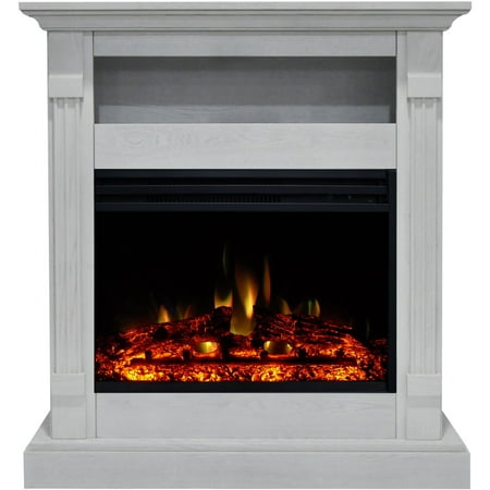 

Hanover Drexel 34-Inch Electric Fireplace Heater with White Mantel