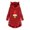 Red, variant on Fesfesfes Plush Coat for Women Casual Christmas Printing Plush Buttons Long Sleeve Hooded Plush Coat Top