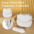 thumbnail image 6 of Aorsher 3 in 1 Electric Nail Trimmer with Nail File and Nail Clipping Storage, 3-Speeds Automatic Nail Clippers for Adults and Seniors, USB Rechargeable, Not for Toenails, White Silver, 6 of 12