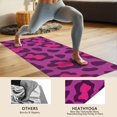 thumbnail image 4 of Pink and Black Of Leopard Print Hot Yoga Mat Towel Non Slip for Hot Yoga - Quick-Drying Yoga Mat Cover with 4 Corner Pockets with Travel Bag - Hot Yoga Towel Non Slip 70"x26", 4 of 6