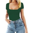 thumbnail image 2 of Xishao Body de manga larga con cuello cuadrado para mujer Xishao ropa, 2 of 2