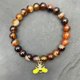 thumbnail image 5 of Positivo para los hombres y las mujeres de cristal de piedra de motivación elástico elástico de cuentas pulsera con el encanto para el uso diario, 5 of 5