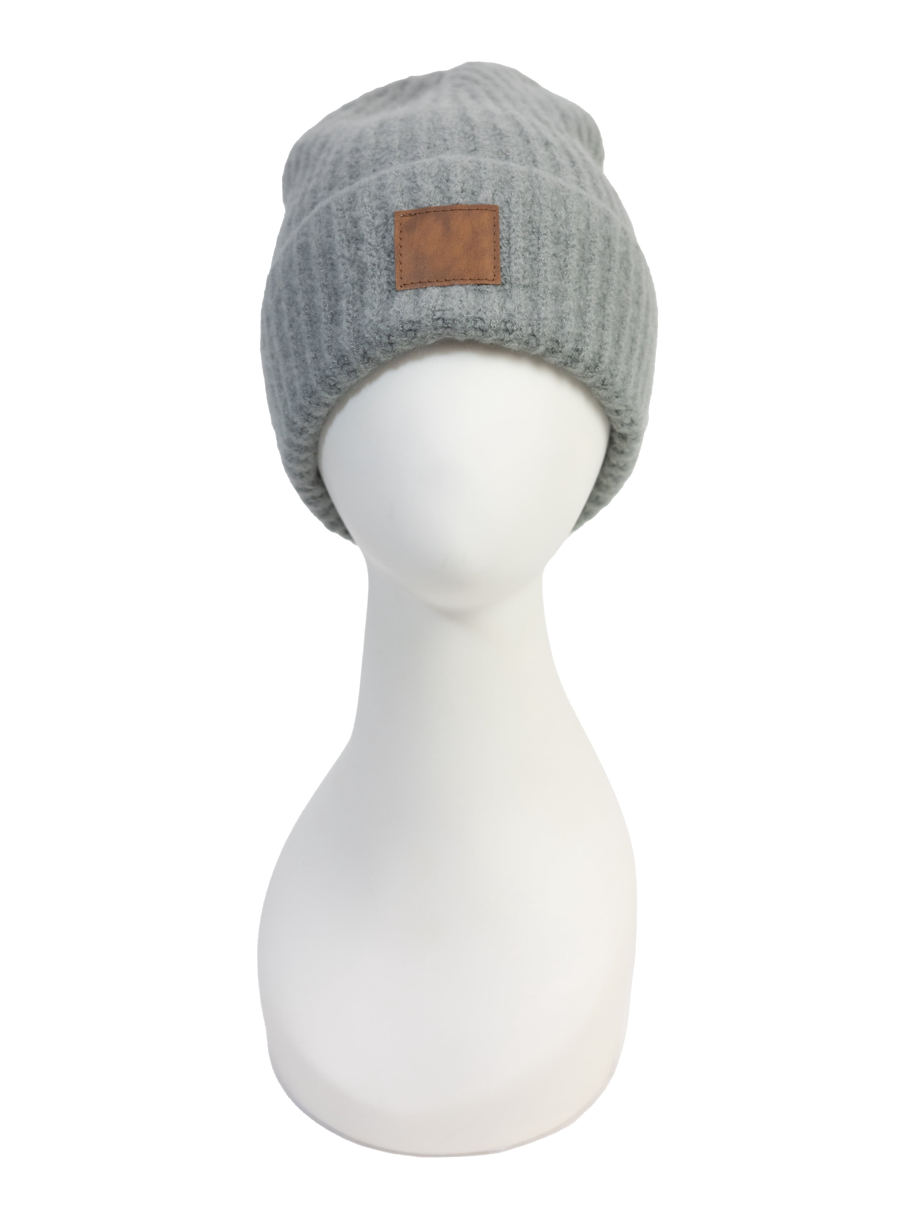 No Boundaries Mens 2-Pack Beanie, Gray, One Size