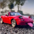 thumbnail image 2 of Modèle de Voiture de Sport Convertible 1:32 MX-5 en Alliage, Jouet en Métal Moulé sous Pression, Véhicule de Course avec Son et Lumière, Jouet pour Enfants, Cadeau Rose, 2 of 6