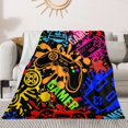 thumbnail image 1 of Cartoon Car Tractor Digital Printing Blanket Flannel Blanket Student Dormitory Blanket, 1 of 1
