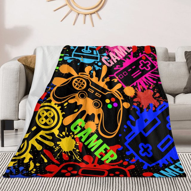 Cartoon Car Tractor Digital Printing Blanket Flannel Blanket Student Dormitory Blanket