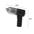 thumbnail image 3 of Handheld Car Vacuum Cleaner Mini USB Rechargeable | 120W Powerful Suction 6000-10000Pa | Lightweight Cordless Small Dust Buster | Portable Interior Auto Cleaner for Pet Hair, Crumbs, Dirt | 32x14cm, 3 of 9