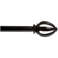 thumbnail image 1 of 36" - 66" Black Lucas Curtain Rod Set, 1 of 3