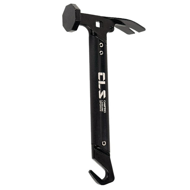 Extractor de martillo Greeniant de aluminio para acampar negro