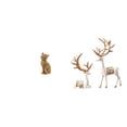 thumbnail image 1 of Estatua de gato, figura de escritorio, escultura de reno, adorno de ciervo, material de resina, fina elaboración, ideal para regalar, decoración del h, 1 of 8