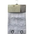 thumbnail image 2 of Sheer Curtains Embroidery 54"X 84" (2 Pack) by ATI (White Check Embroidery), 2 of 2