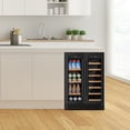thumbnail image 4 of COLOZO 24 inch Wine and Beverage Refrigerator,Black,Freestanding Wine Fridge Cooler with Compressor, 4 of 7