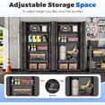 thumbnail image 6 of SOLAURA Metal Storage Office Cabinets with Locking Doors and Adjustable Shelves, 71 inch Tall Steel Storage Cabinet for Office, Home (Black), 6 of 8