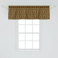 thumbnail image 2 of Ambesonne African Window Valance, Leopard Skin Ornaments, 54" X 18", Umber Brown Marigold, 2 of 3