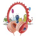 thumbnail image 4 of lionlar Kids Wired Headphones Over Ear Lightweight Portable for Child Red, 4 of 8