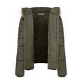 thumbnail image 5 of Csndyce Women's Winter Puffer Coat Removable Hood Thicken Parka Coat Fleece Lined Warm Winter Jacket, 5 of 5