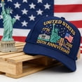 thumbnail image 2 of United States 250th Anniversary Hat USA 250th Anniversary Hat Adjustable Embroidered Patriotic Baseball Cap for Men Women, 2 of 5