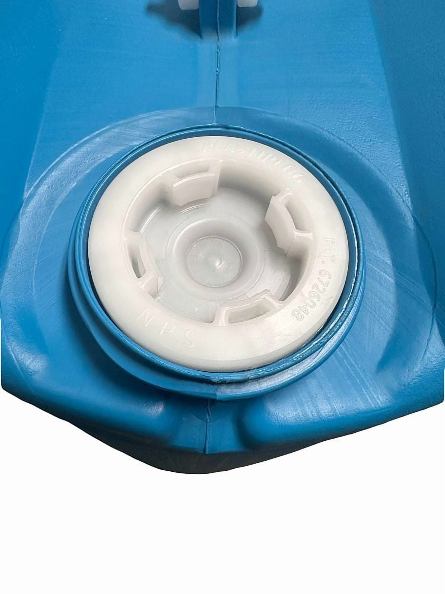 15 Gallon Plastic Blue Barrel 2x2 Inch Bung Caps