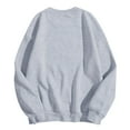 thumbnail image 5 of Women Blouses Striped Cardigan Crop Sweaters Women Came Hoodie Hoodie Cool Design Petites Tops Lady Sweat Shirt Lingerie Leg Warmers Sweaters with Side Slits plus Size Christmas Tunic Long Grey 2XL, 5 of 5