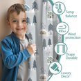 thumbnail image 3 of Blackout Kids Curtains,Gray Christmas House and Tree Pattern Childrens Insulated Curtains Set Of 2,Bedroom Essentials,Toddler Room Decor 42"x54", 3 of 5